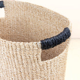 Baskets - Black Oval Storage Baskets, set of 2 - Modern Baskets | LIKHÂ - LIKHÂ