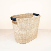 Baskets - Black Oval Storage Baskets, set of 2 - Modern Baskets | LIKHÂ - LIKHÂ