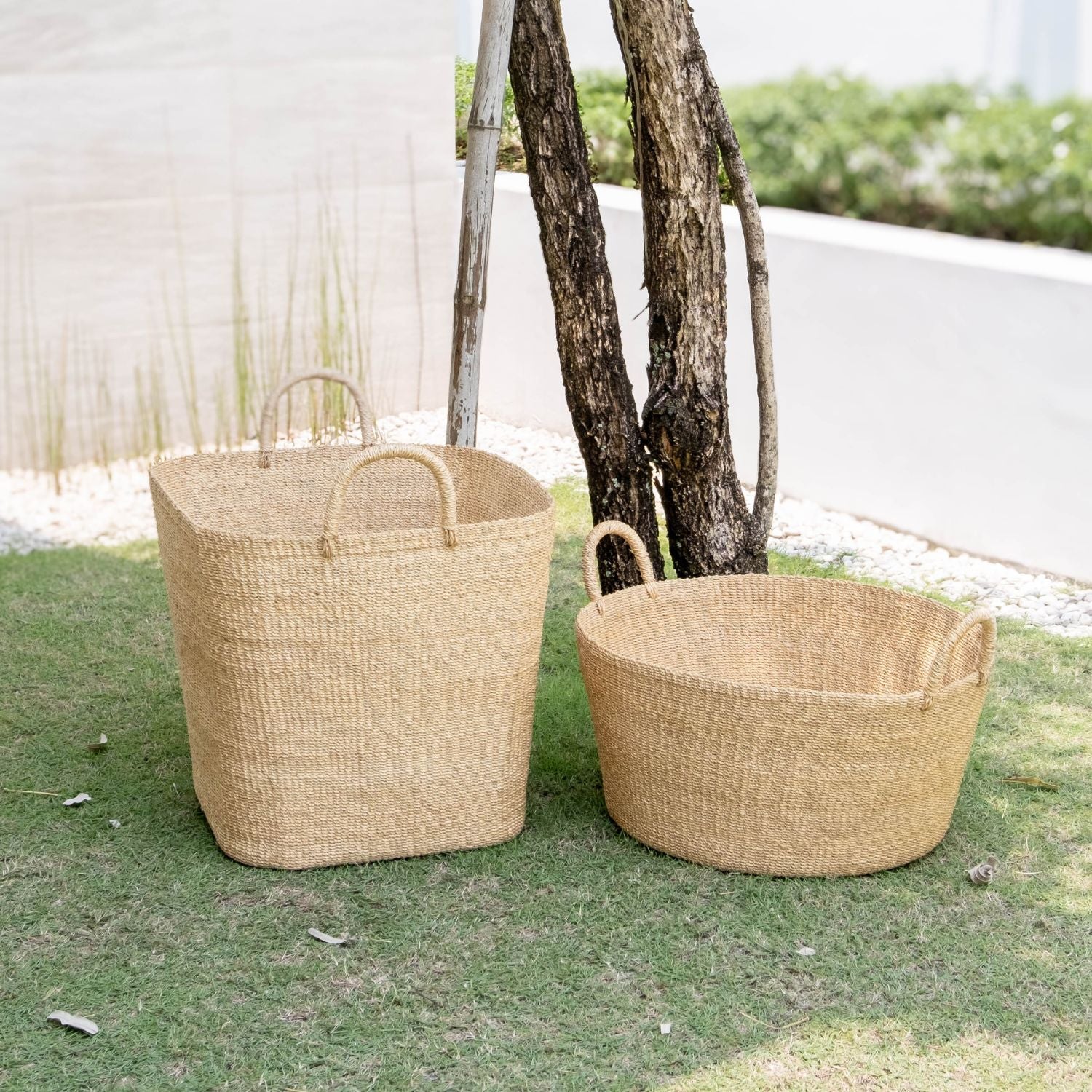 Baskets - Large Square Wicker Basket - Woven Basket | LIKHÂ - LIKHÂ