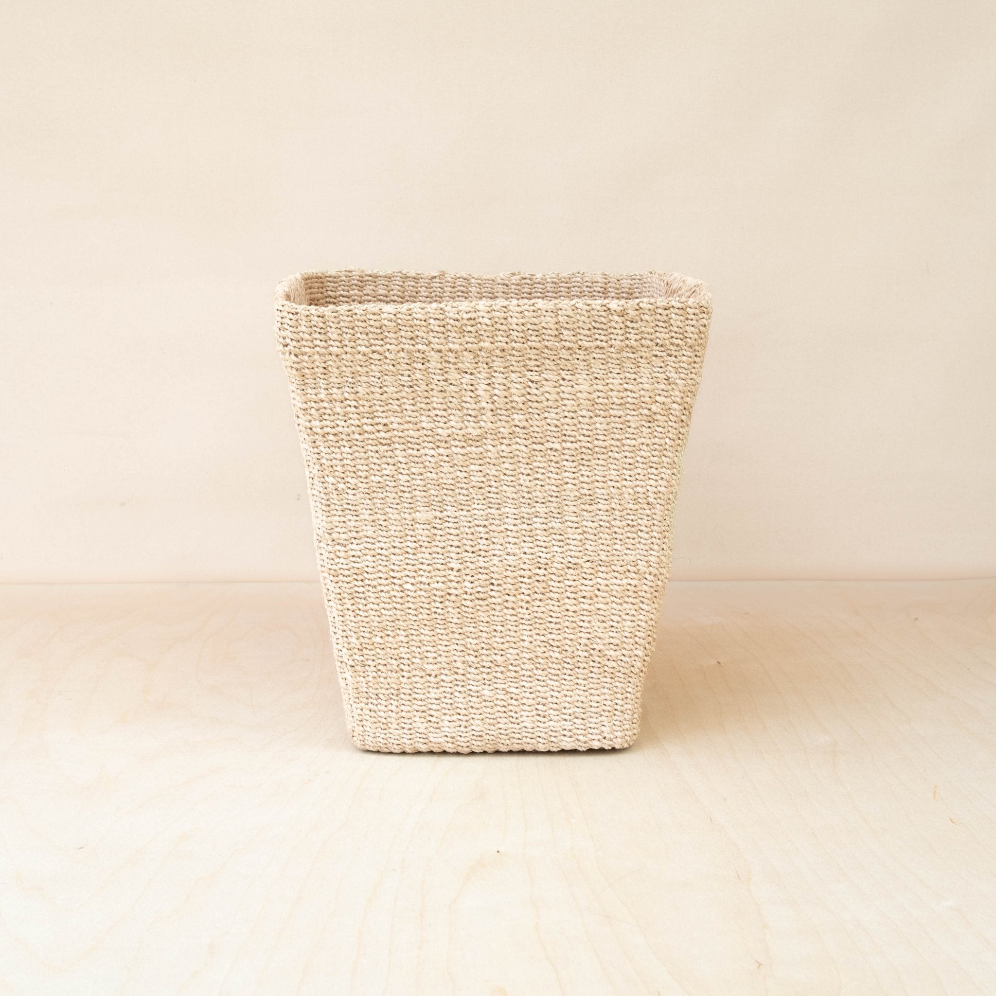 Baskets - Natural Tapered Square Basket - Floor Basket | LIKHÂ - LIKHÂ