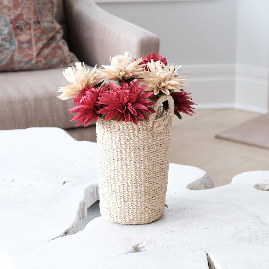 Baskets - Natural Vase Basket - Handmade Baskets | LIKHÂ - LIKHÂ