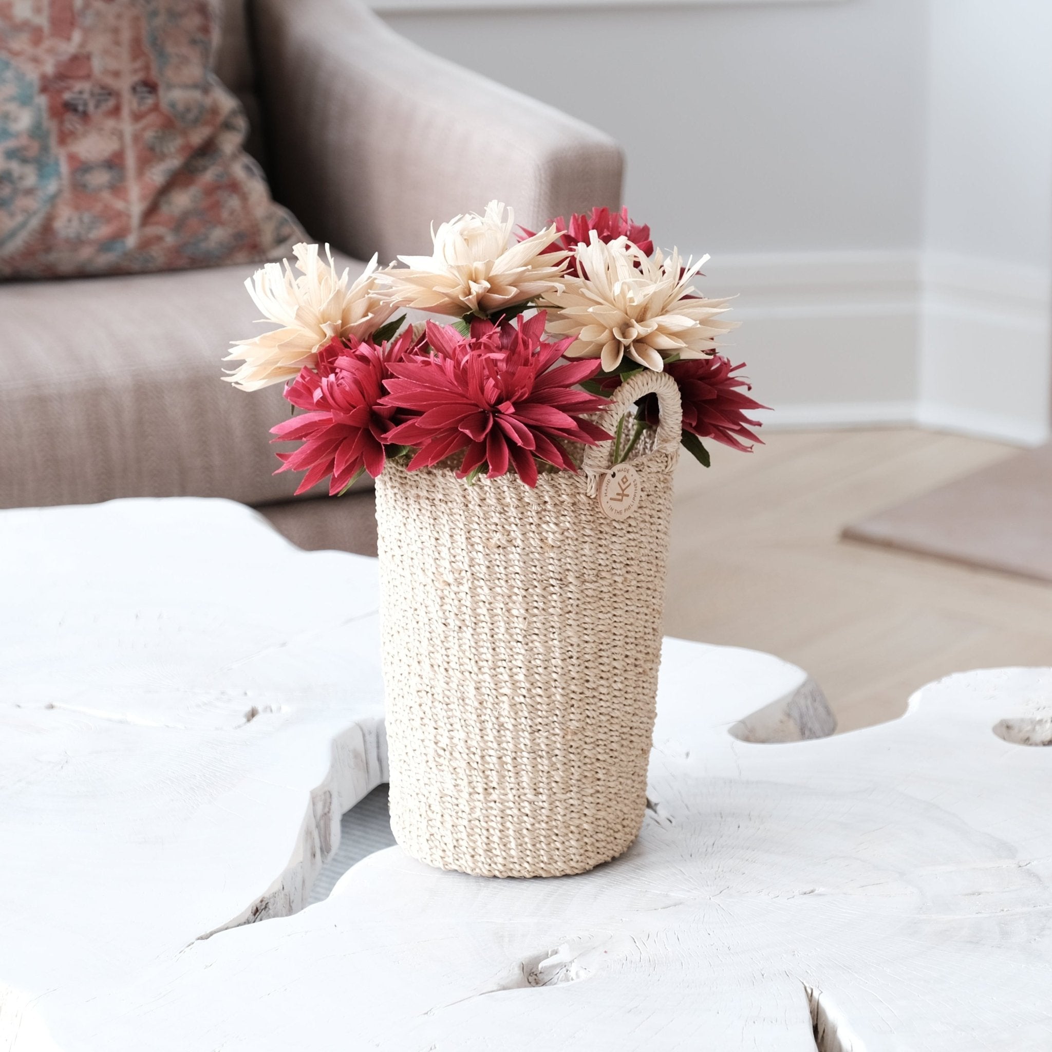 Baskets - Natural Vase Basket - Handmade Baskets | LIKHÂ - LIKHÂ