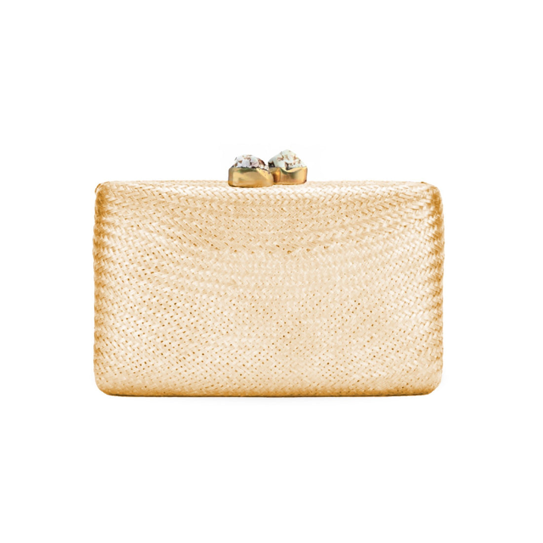 Clutches - Metallic Light Gold Rectangle Clutch | LIKHÂ - LIKHÂ