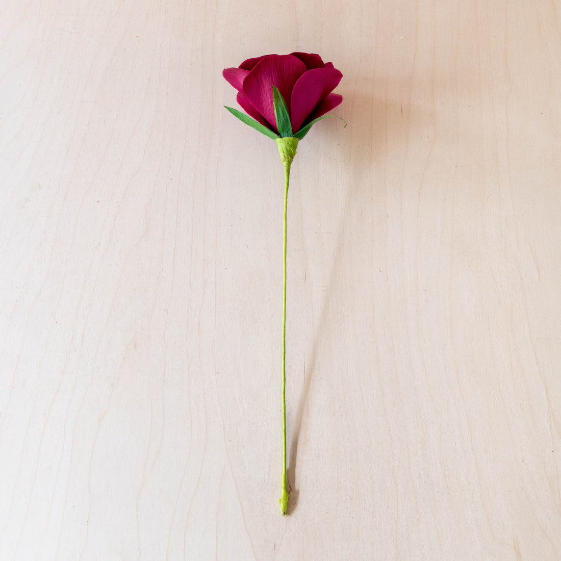 flower - Deep Pink Rose Corn Husk Flowers, case of 6 – Decorative Flower Accents | LIKHÂ - LIKHÂ