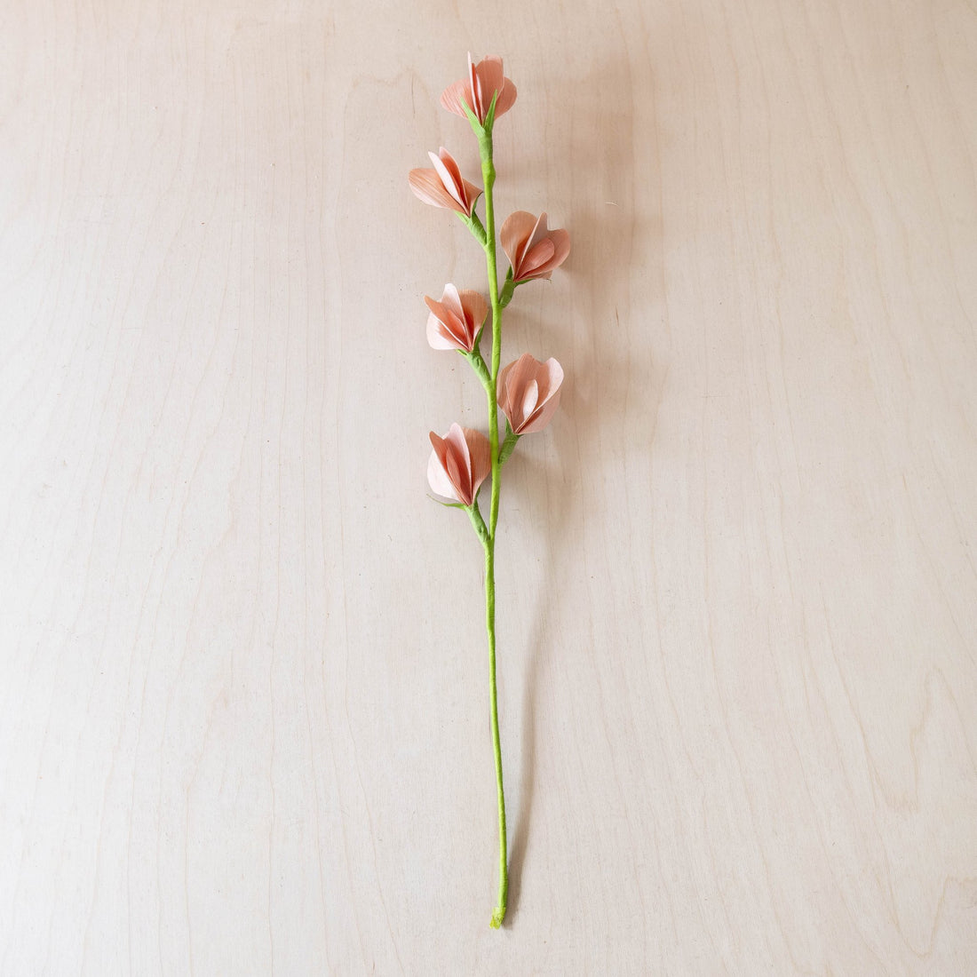 flower - Light Peach Pink Corn Husk Flower Branches, case of 6 – Handcrafted Flower Branches | LIKHÂ - LIKHÂ