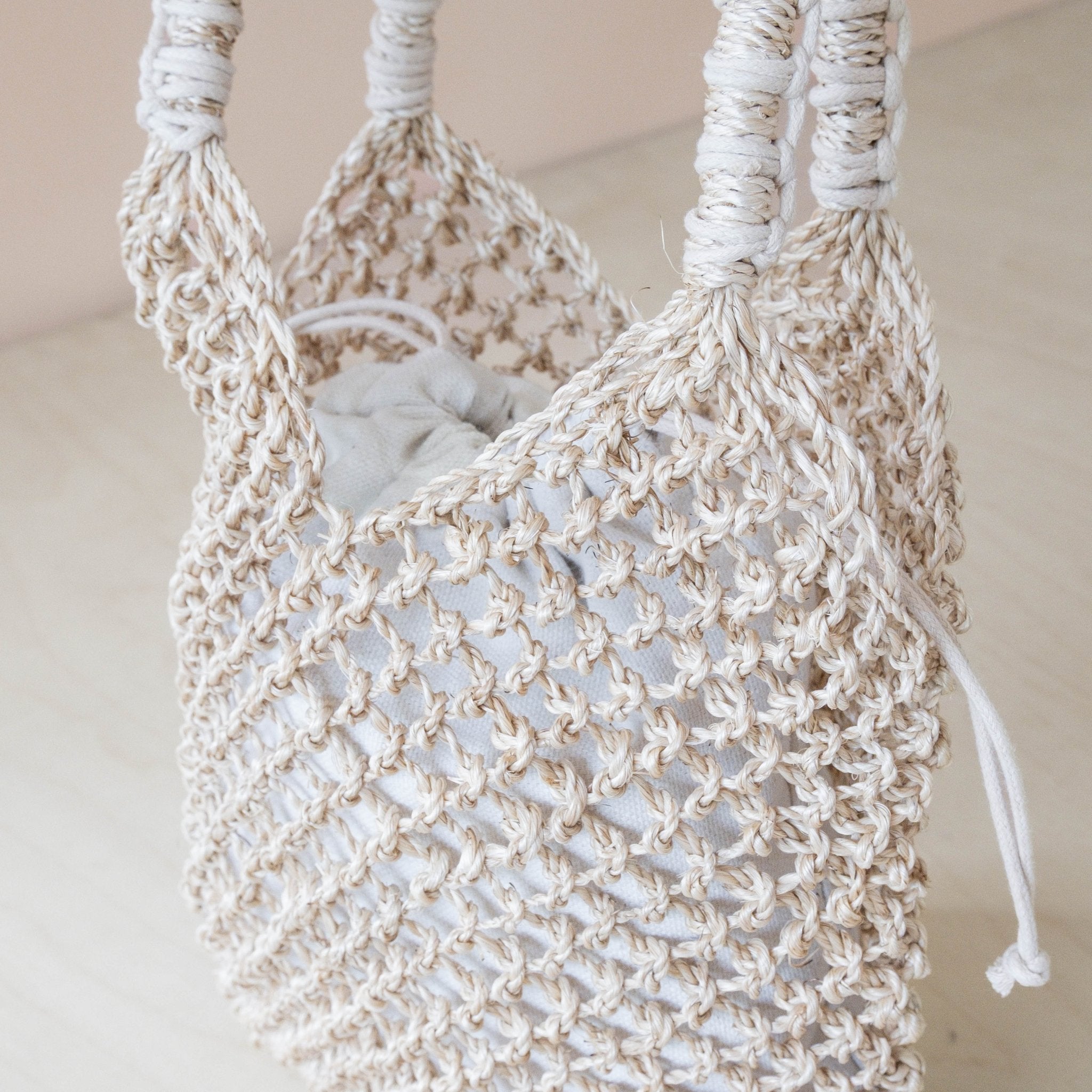 Handbags - Abaca Net Bag – Artisan Handwoven Market Tote | LIKHÂ - LIKHÂ