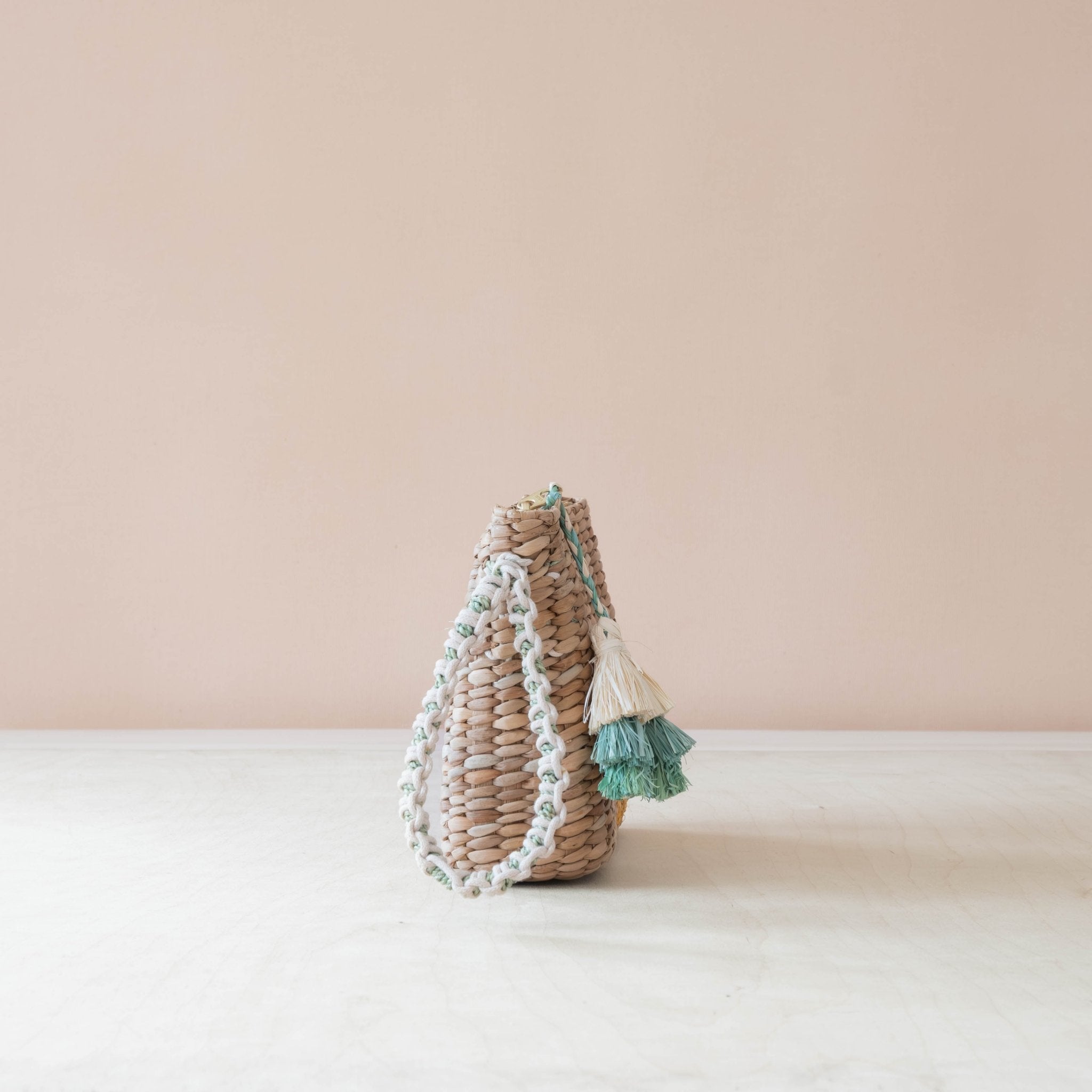 Handbags - Mini Woven Pouch with Wristlet and Embroidered Cat – Handwoven Wristlet | LIKHÂ - LIKHÂ