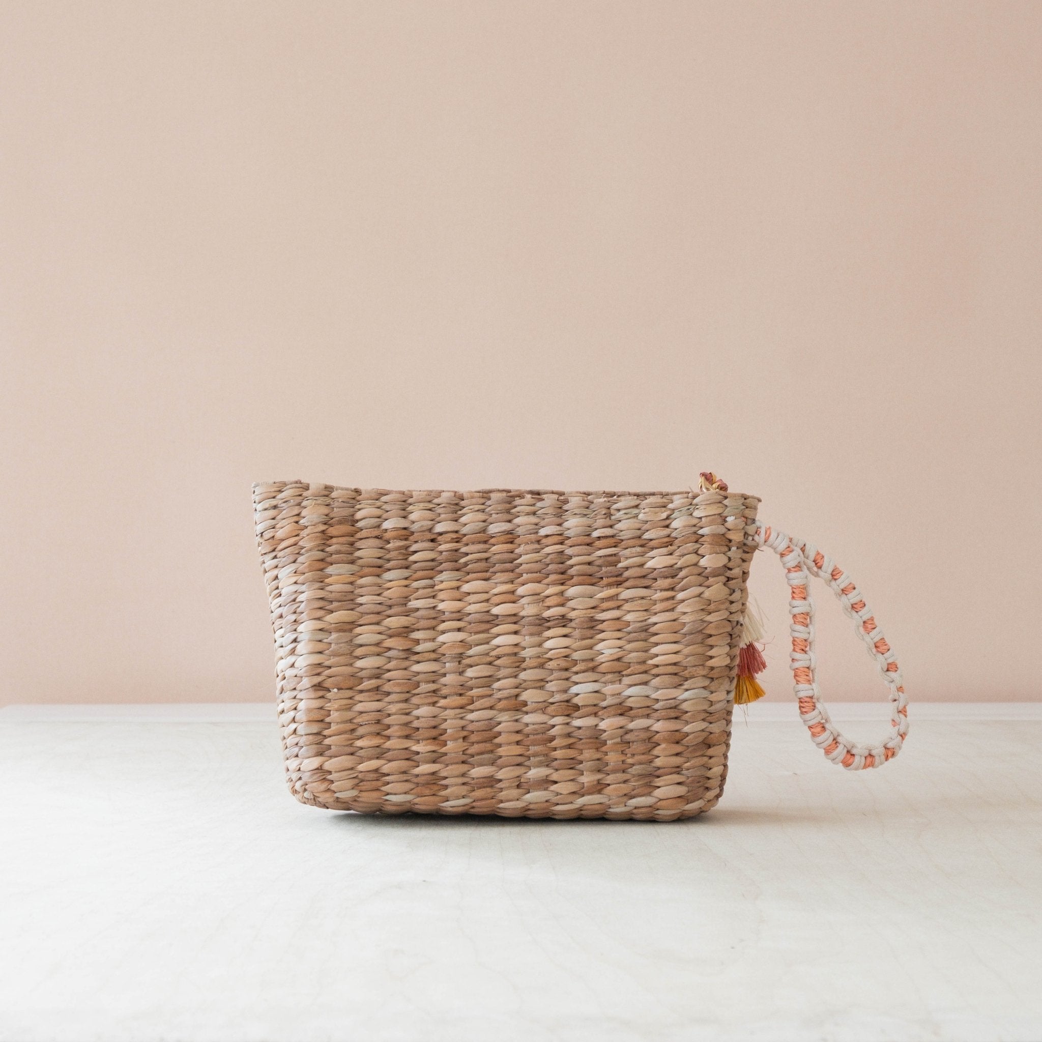 Handbags - Mini Woven Pouch with Wristlet and Embroidered Cocktail – Handcrafted Wristlet | LIKHÂ - LIKHÂ