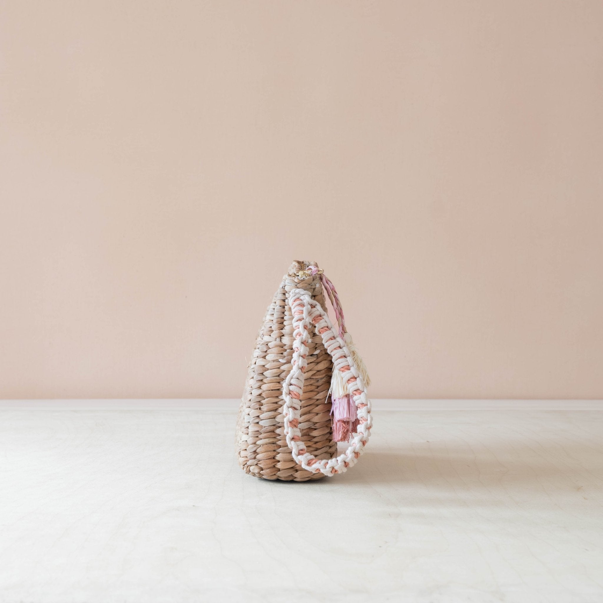 Handbags - Mini Woven Pouch with Wristlet and Embroidered Westie – Artisan Pouch | LIKHÂ - LIKHÂ