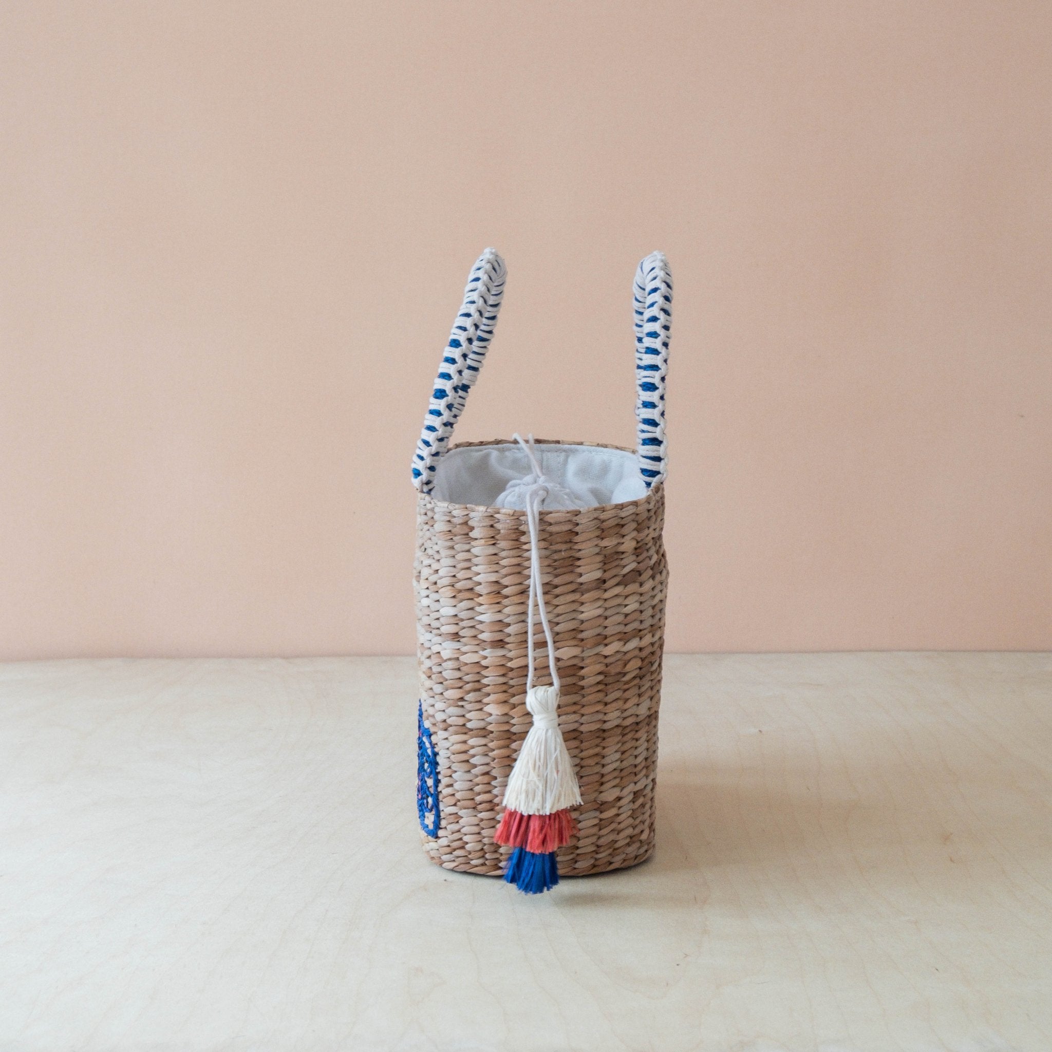 Handbags - Mini Woven Tote Bag with Embroidered Sardine Can – Artisan Tote | LIKHÂ - LIKHÂ