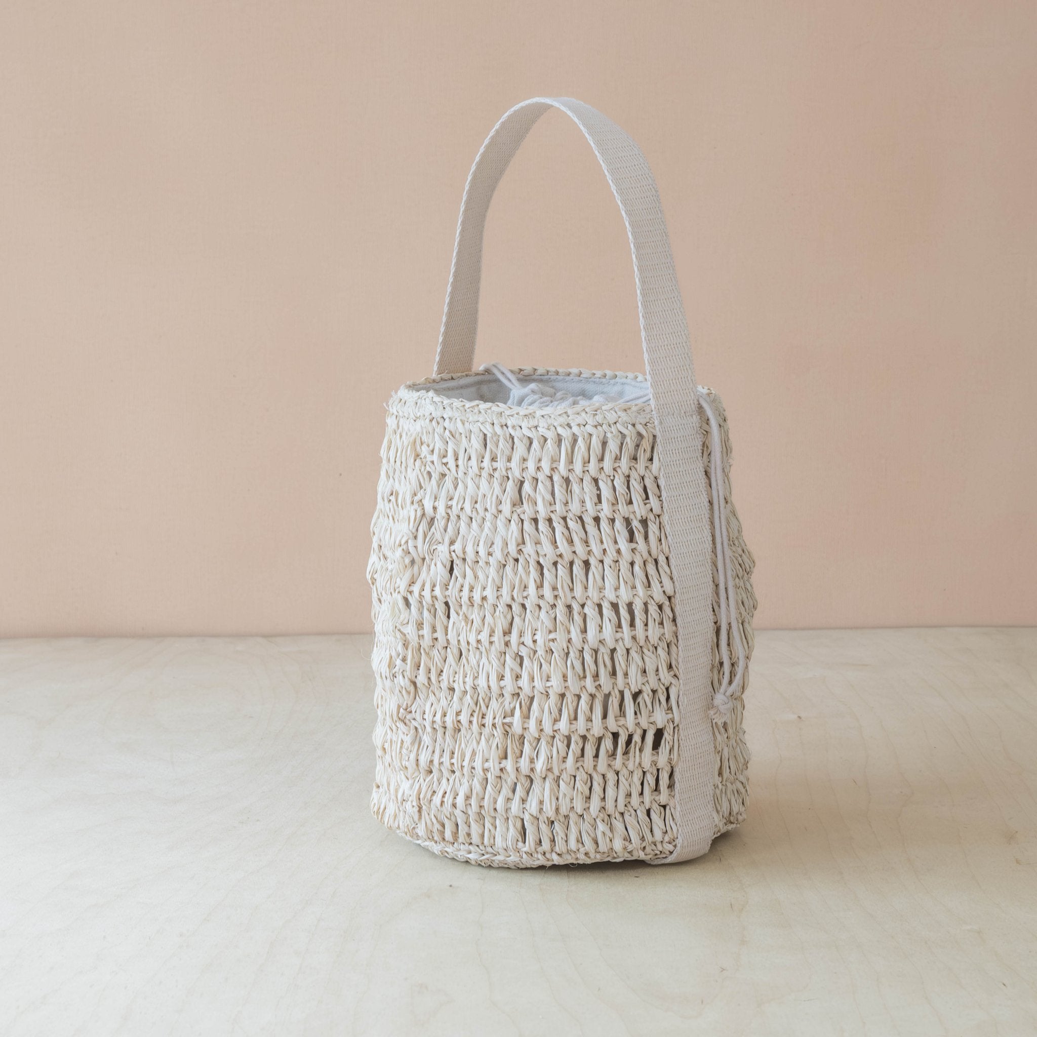 Handbags - Raffia Poste Weave Bucket Bag – Handwoven Shoulder Bag | LIKHÂ - LIKHÂ