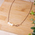 Jewelry, necklace - Asymmetrical Necklace with Freshwater Pearl - Statement Necklace | LIKHA - LIKHÂ