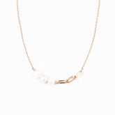 Jewelry, necklace - Asymmetrical Necklace with Freshwater Pearl - Statement Necklace | LIKHA - LIKHÂ
