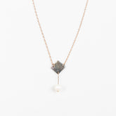 Jewelry, necklace - Black Diamond + Pearl Drop Mother of Pearl Necklace - Mother of Pearl Necklace | LIKHA - LIKHÂ