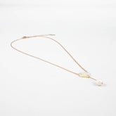 Jewelry, necklace - White Diamond + Pearl Drop Mother of Pearl Necklace - Elegant Necklace | LIKHA - LIKHÂ