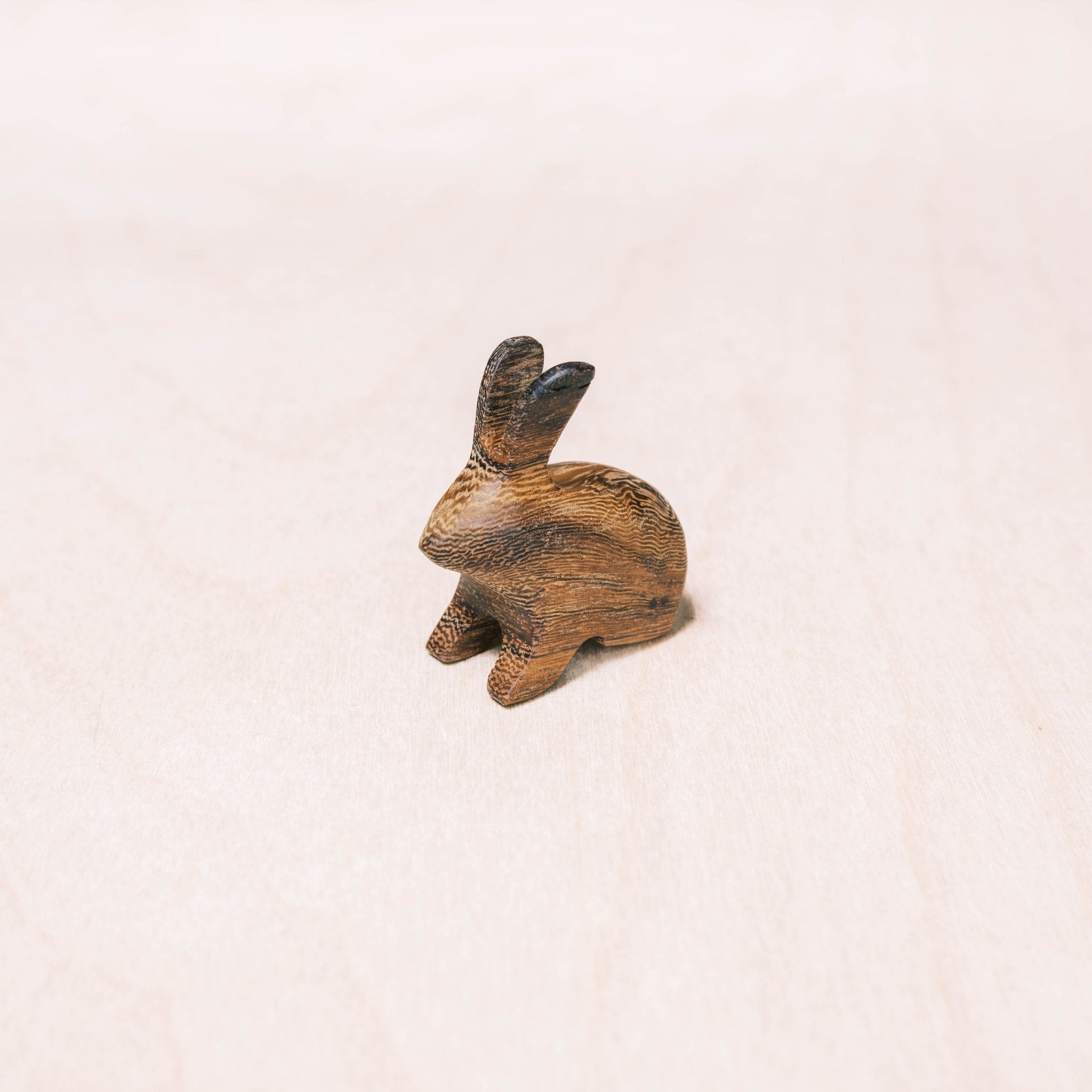 - Mini Wood Bunny Figurines - Handcrafted Assorted Wood Accent | LIKHÂ - LIKHÂ