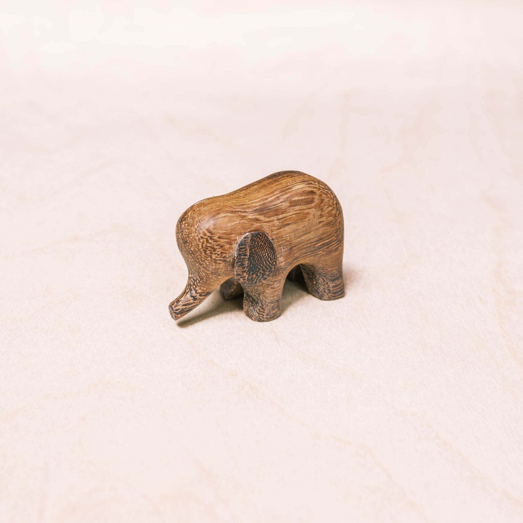 - Mini Wood Elephant Figurines - Handcrafted Animal Accent | LIKHÂ - LIKHÂ