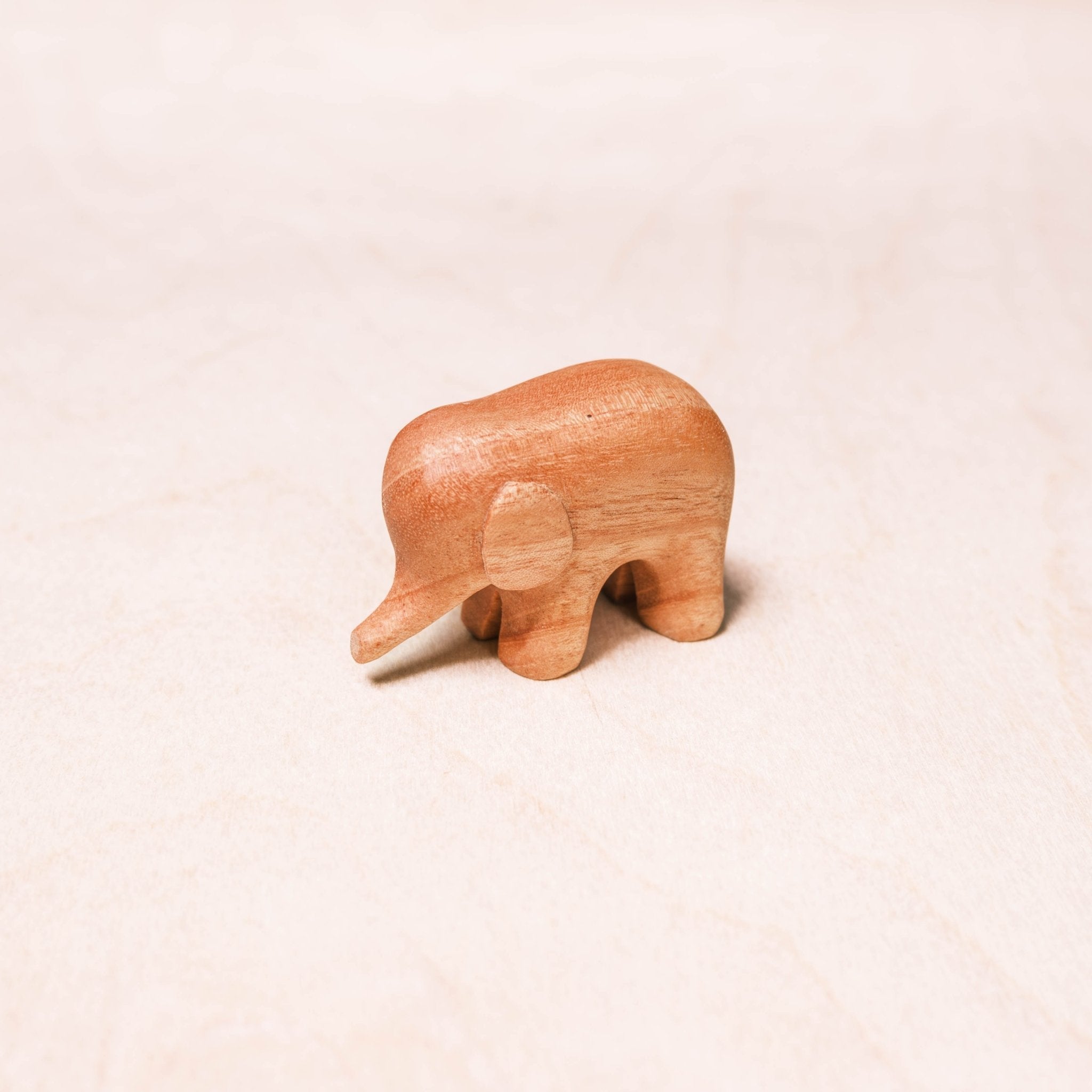 - Mini Wood Elephant Figurines - Handcrafted Animal Accent | LIKHÂ - LIKHÂ
