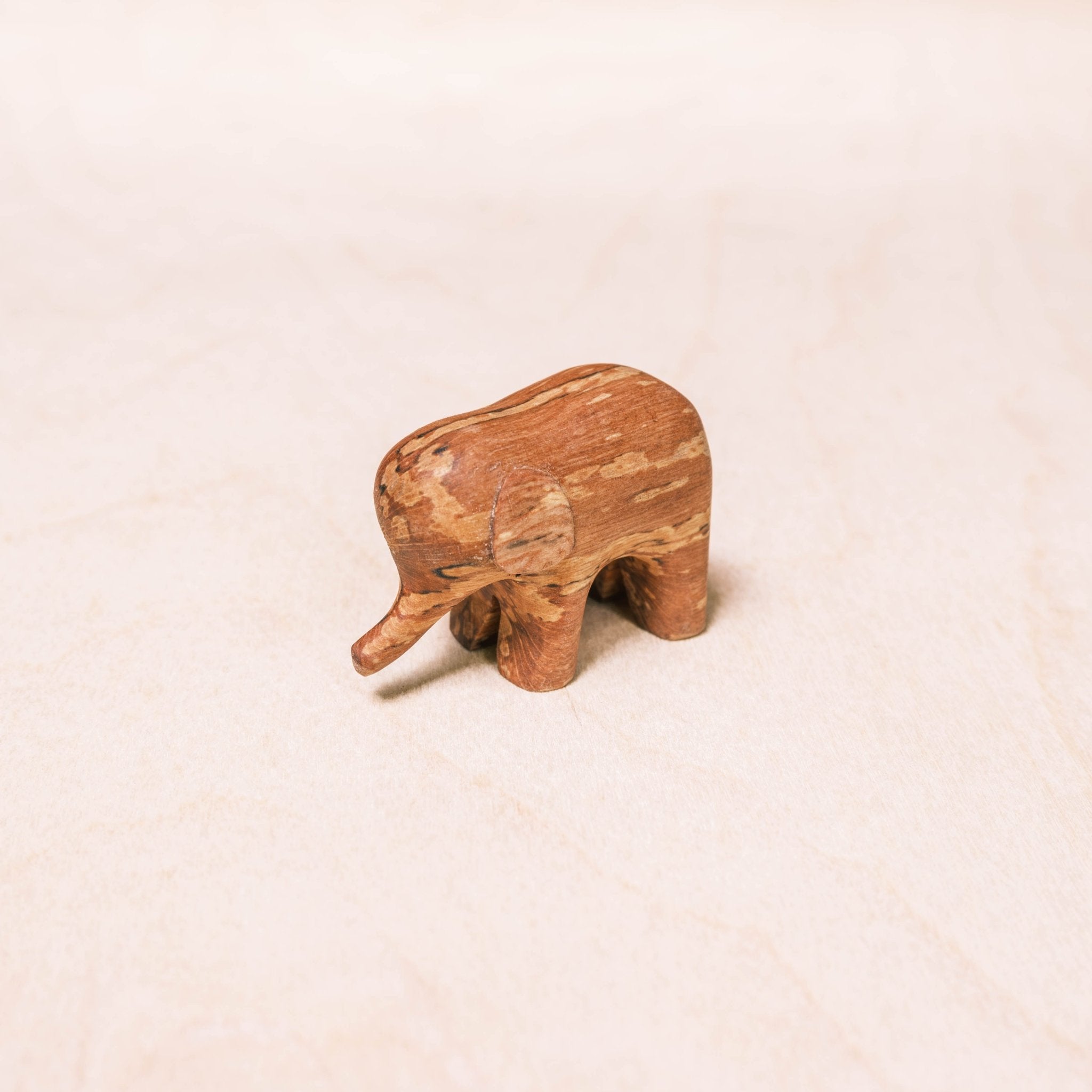 - Mini Wood Elephant Figurines - Handcrafted Animal Accent | LIKHÂ - LIKHÂ