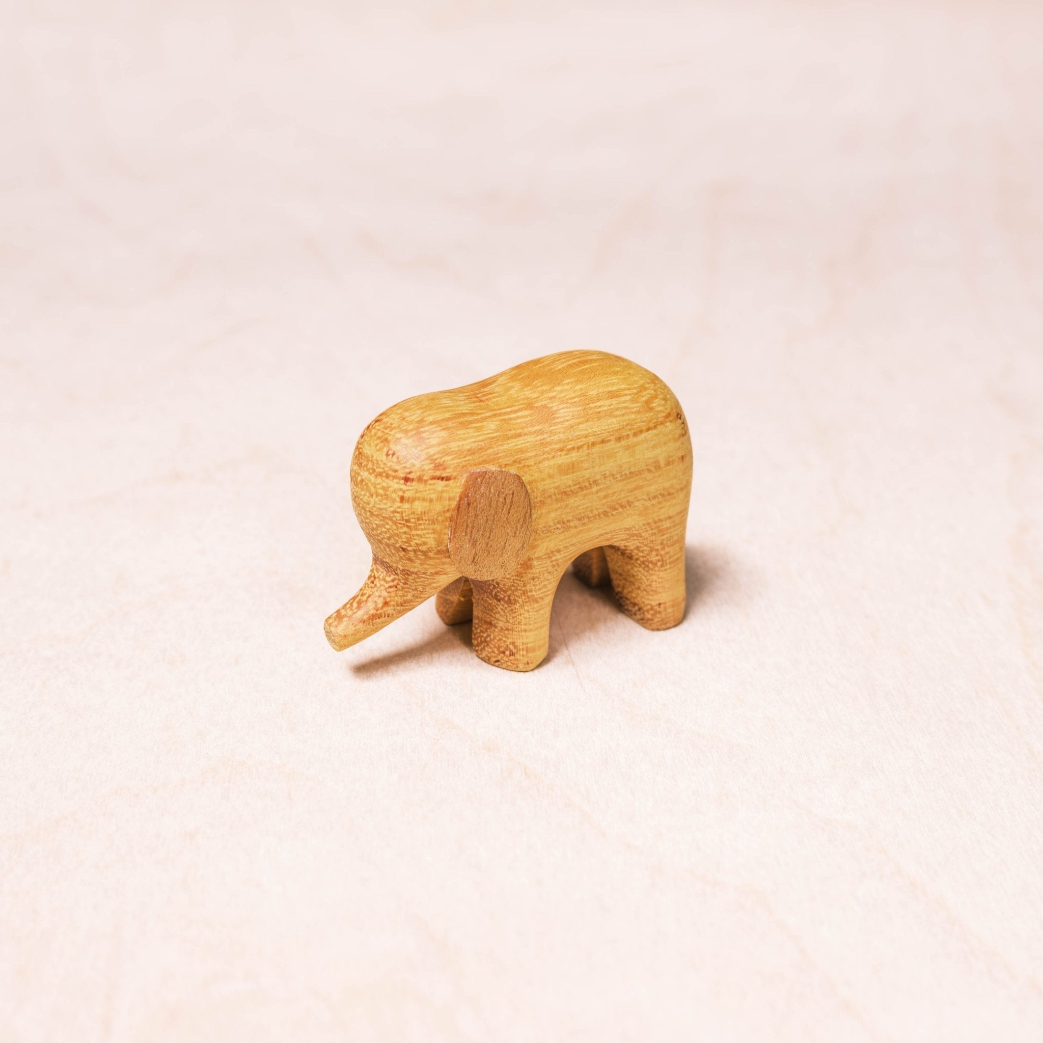 - Mini Wood Elephant Figurines - Handcrafted Animal Accent | LIKHÂ - LIKHÂ