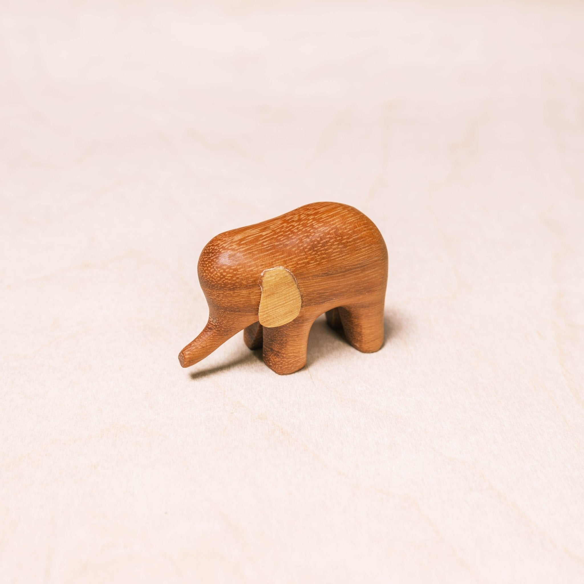 - Mini Wood Elephant Figurines - Handcrafted Animal Accent | LIKHÂ - LIKHÂ