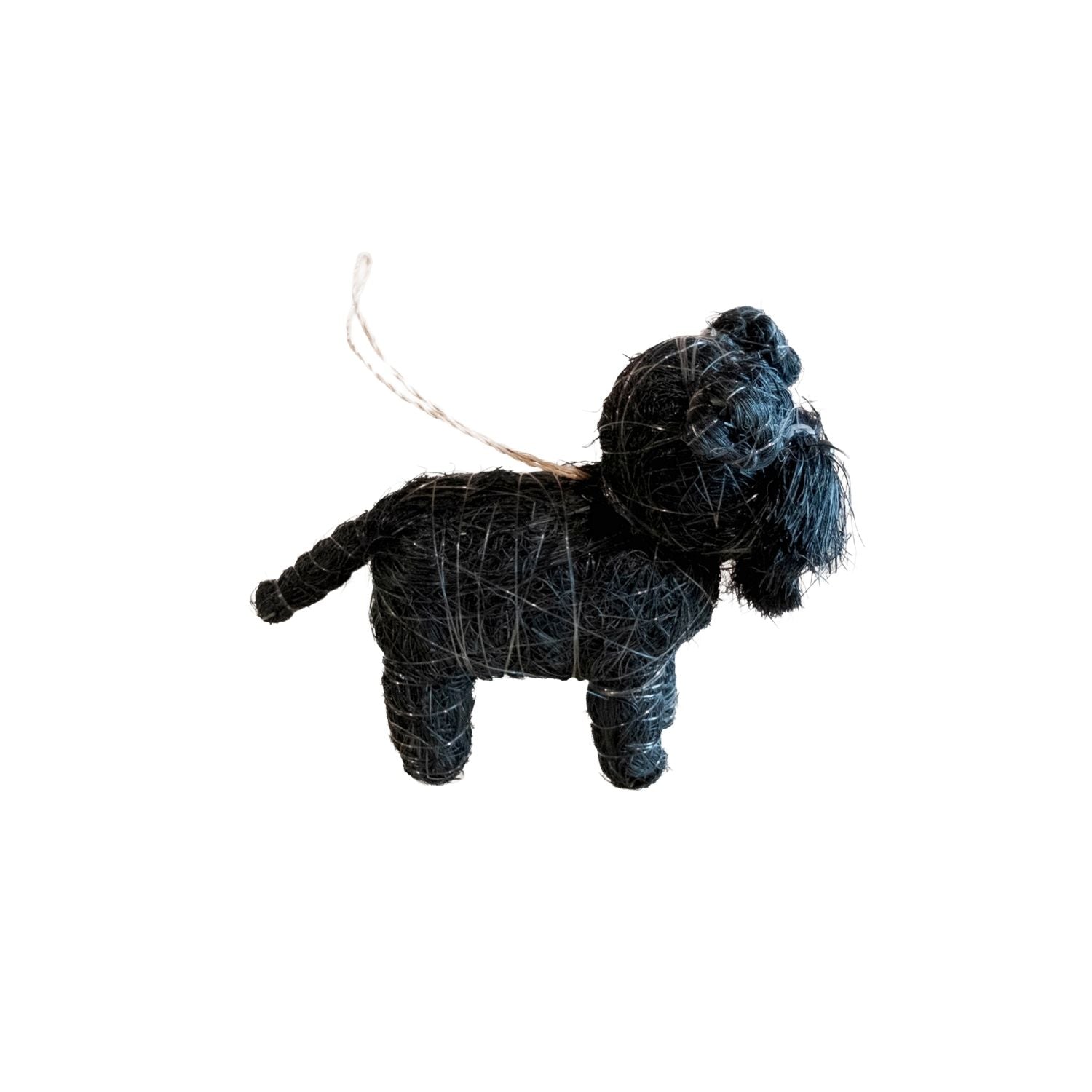 Ornaments - Schnauzer Ornament - Coco Coir Dog Charm | LIKHÂ - LIKHÂ