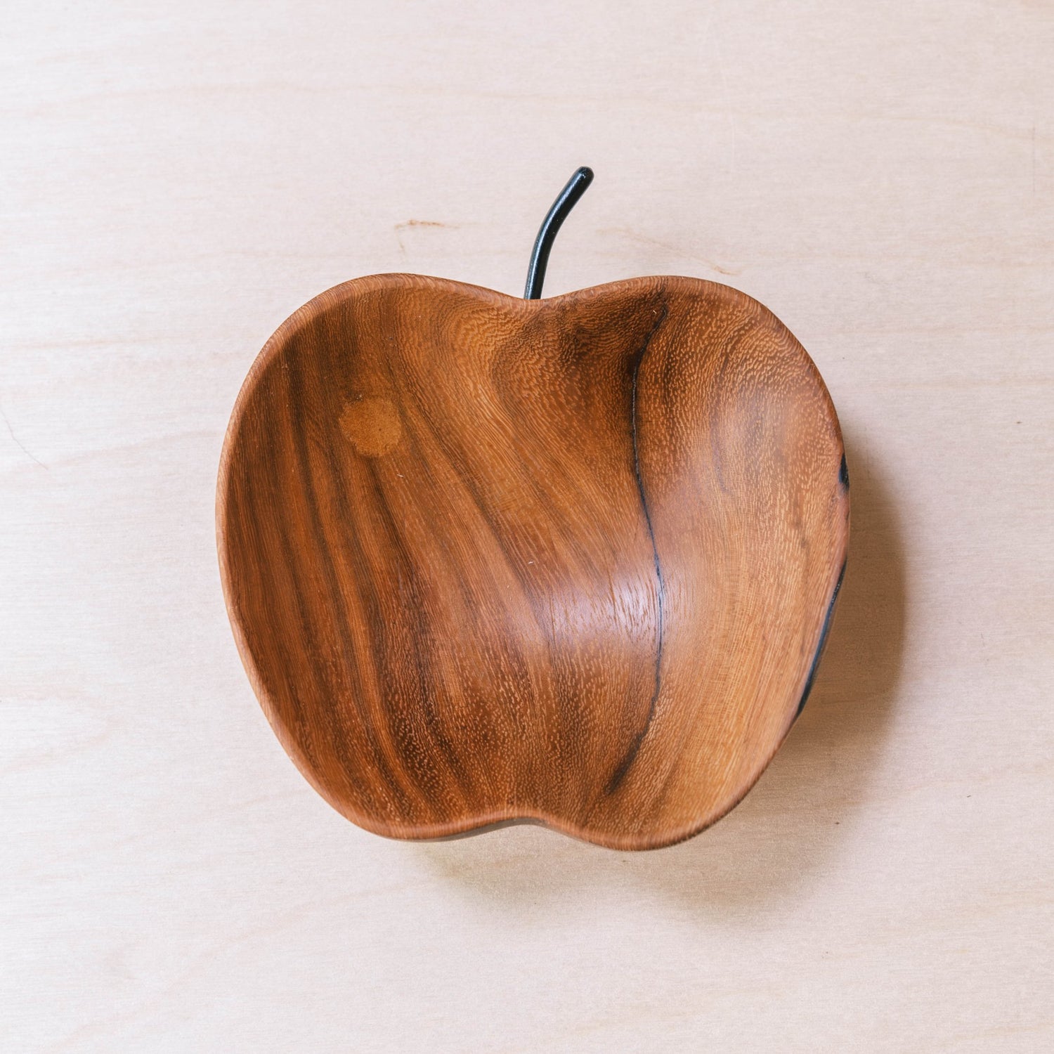 - Small Apple Wood Tray - Handcrafted Wooden Accent | LIKHÂ - LIKHÂ