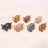 - Wooden Pig Figurines - Small Handcrafted Animal Accent | LIKHÂ - LIKHÂ