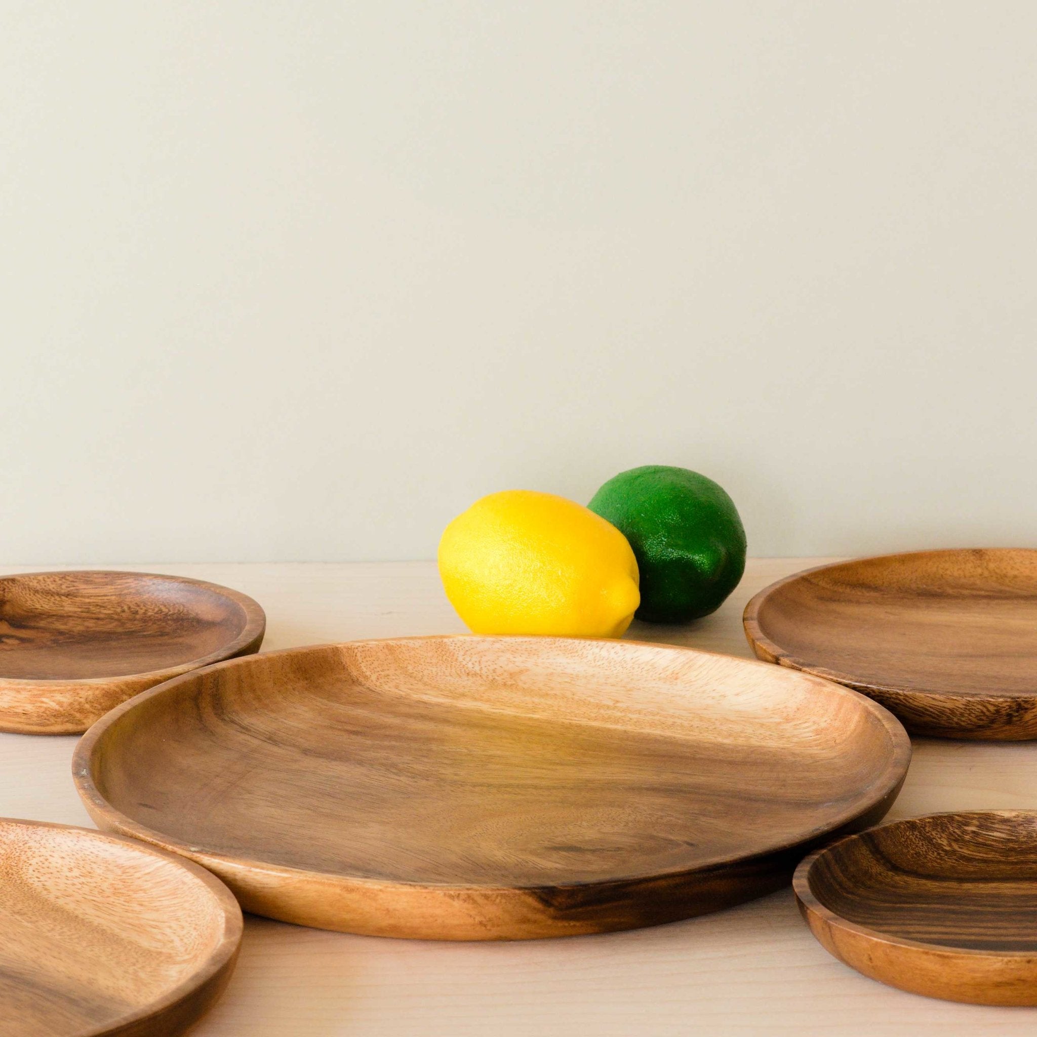 - Acacia Round 12" Wood Plate - Charger Plate | LIKHA - LIKHÂ