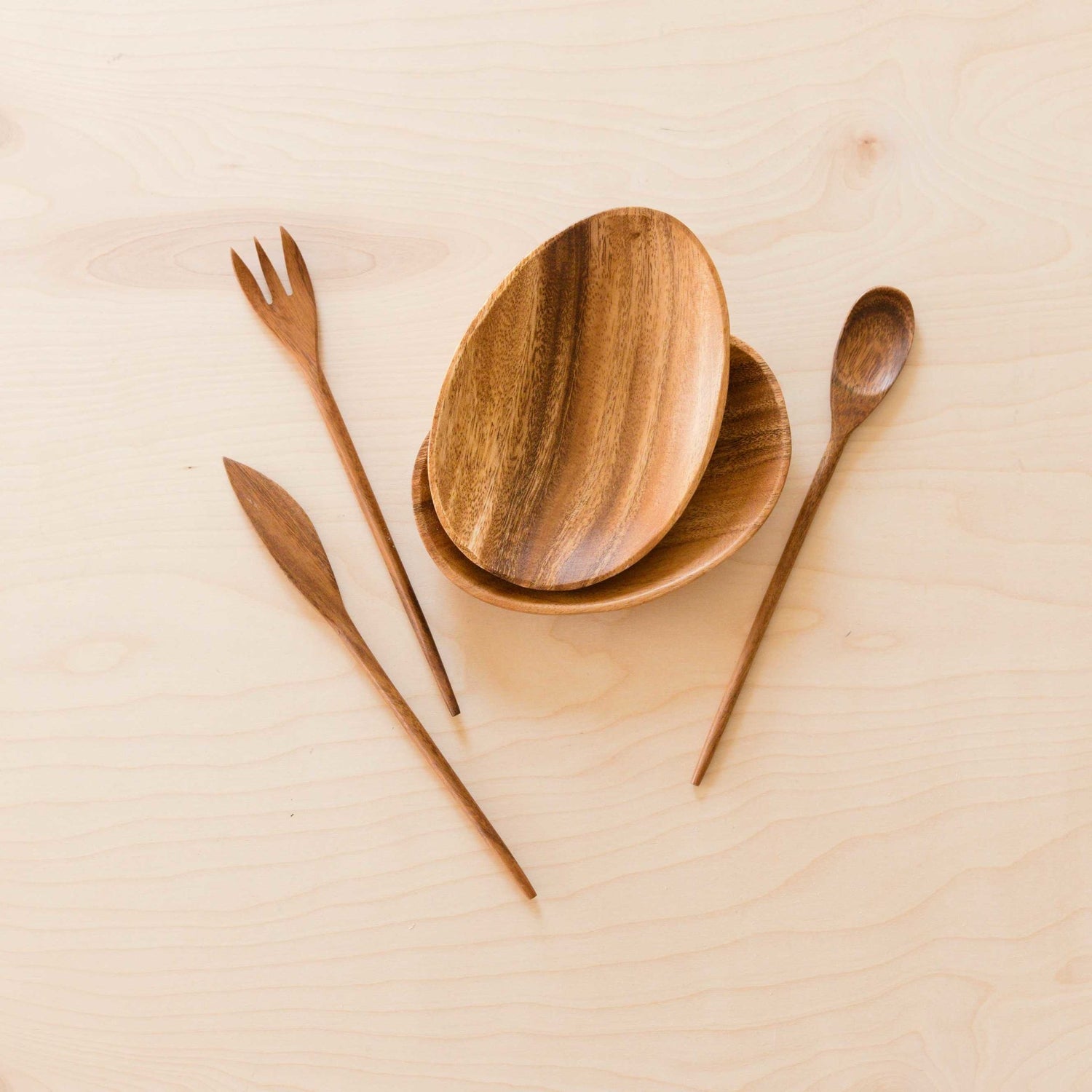- Acacia Wood 7" Trinket Dish, set of 2 | LIKHA - LIKHÂ