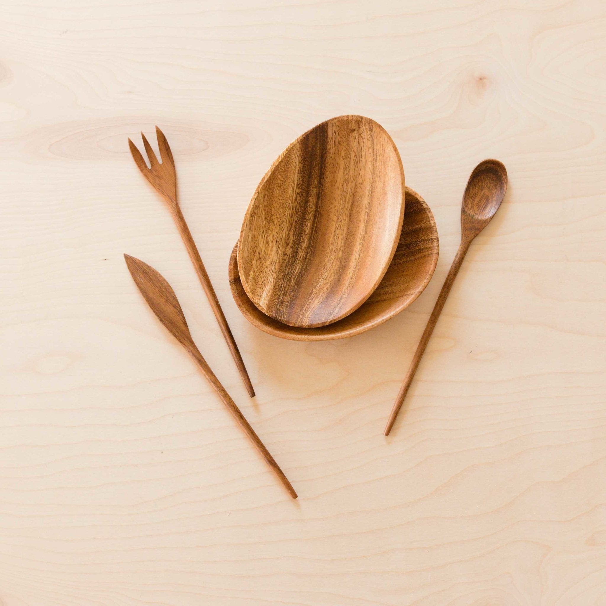 - Acacia Wood 7" Trinket Dish, set of 2 | LIKHA - LIKHÂ