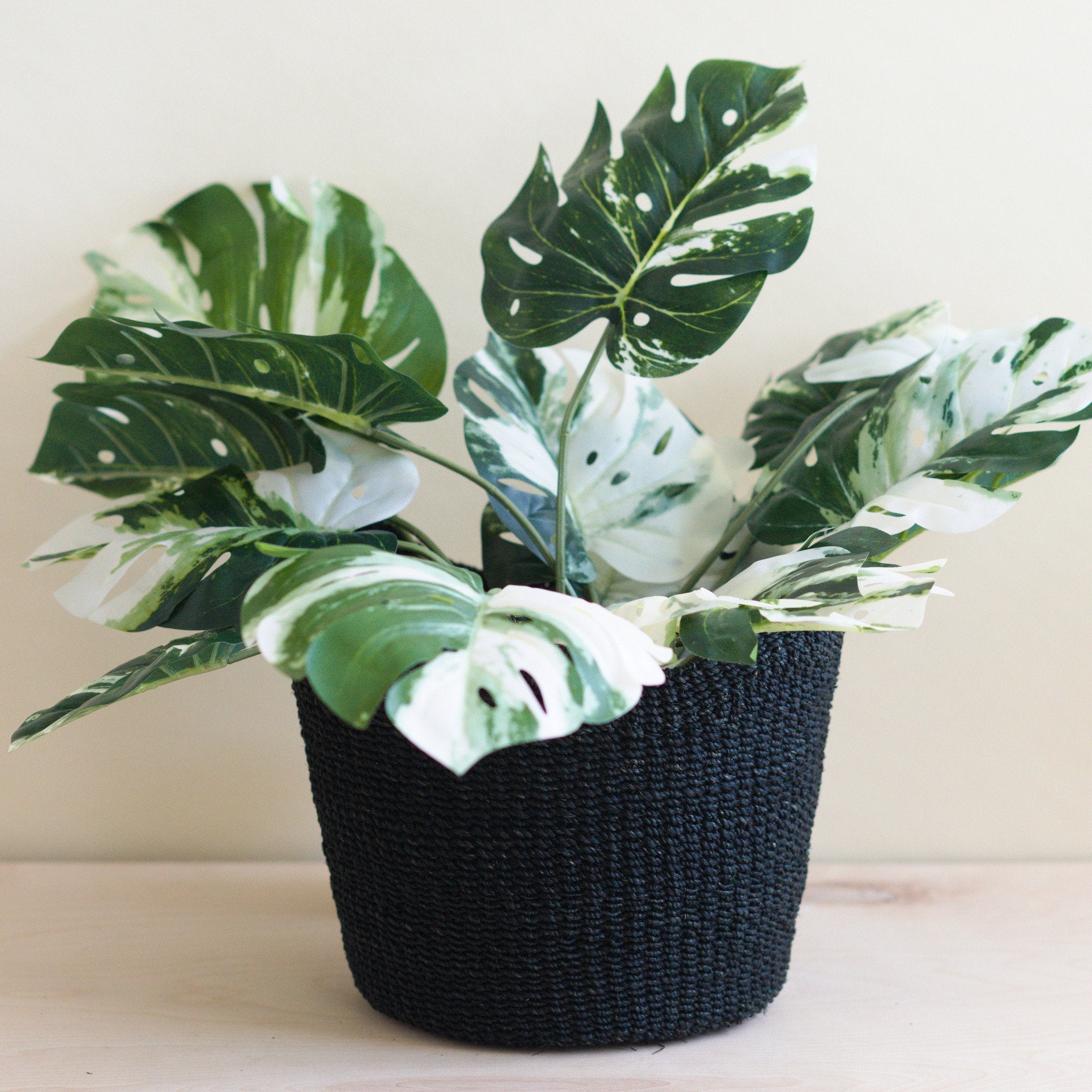 Baskets - Black Scallop Basket - Handwoven Basket | LIKHÂ - LIKHÂ