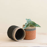 Baskets - Black Tabletop Mini Basket - Handmade Baskets | LIKHÂ - LIKHÂ