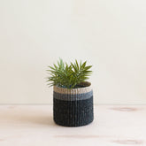 Baskets - Black Tabletop Mini Basket - Handmade Baskets | LIKHÂ - LIKHÂ