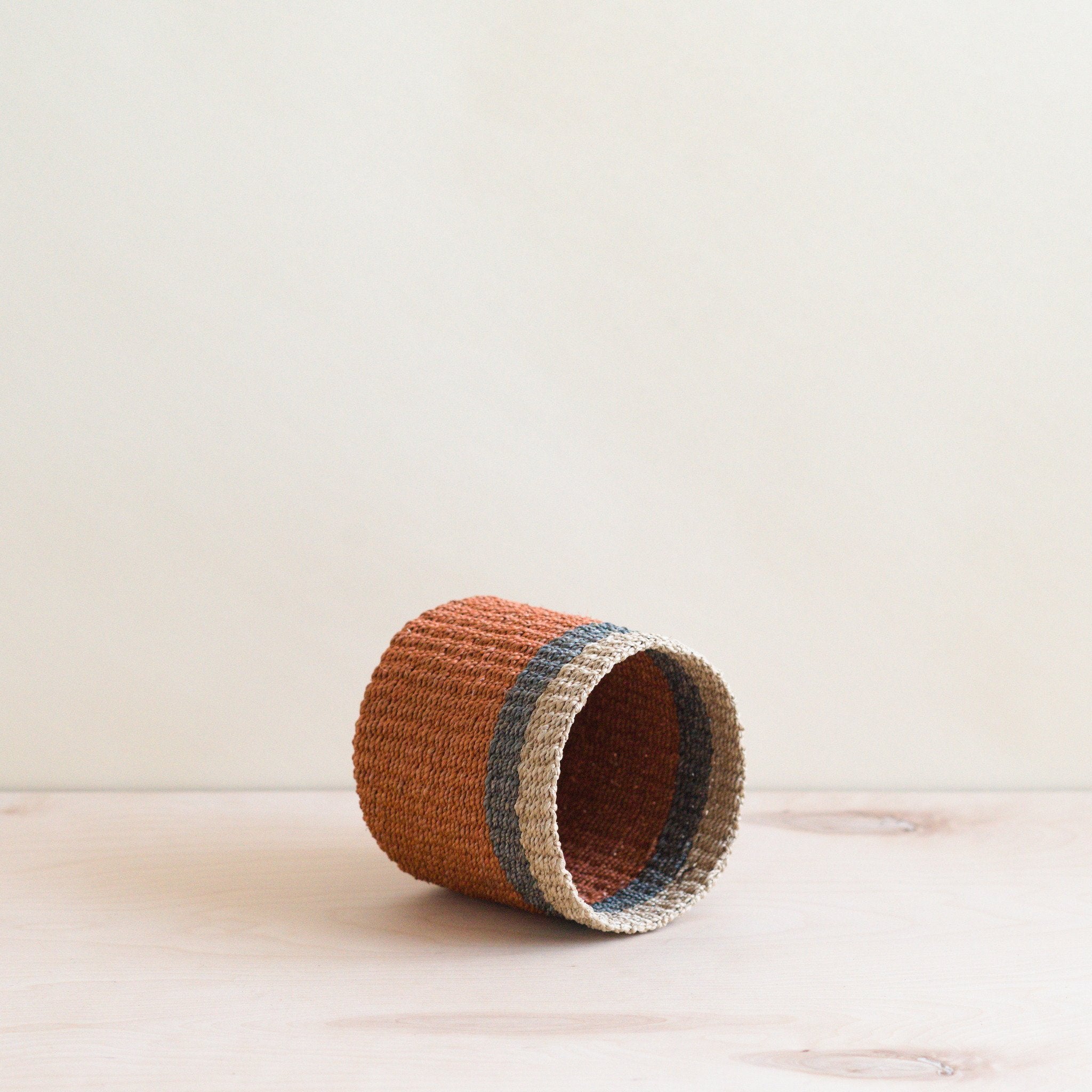 Baskets - Coral Tabletop Mini Basket - Handwoven Baskets | LIKHÂ - LIKHÂ