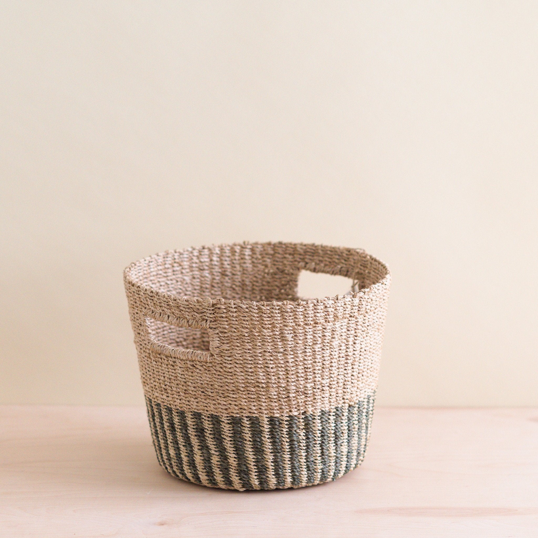 Woven Abaca Tapered Storage Basket, Small