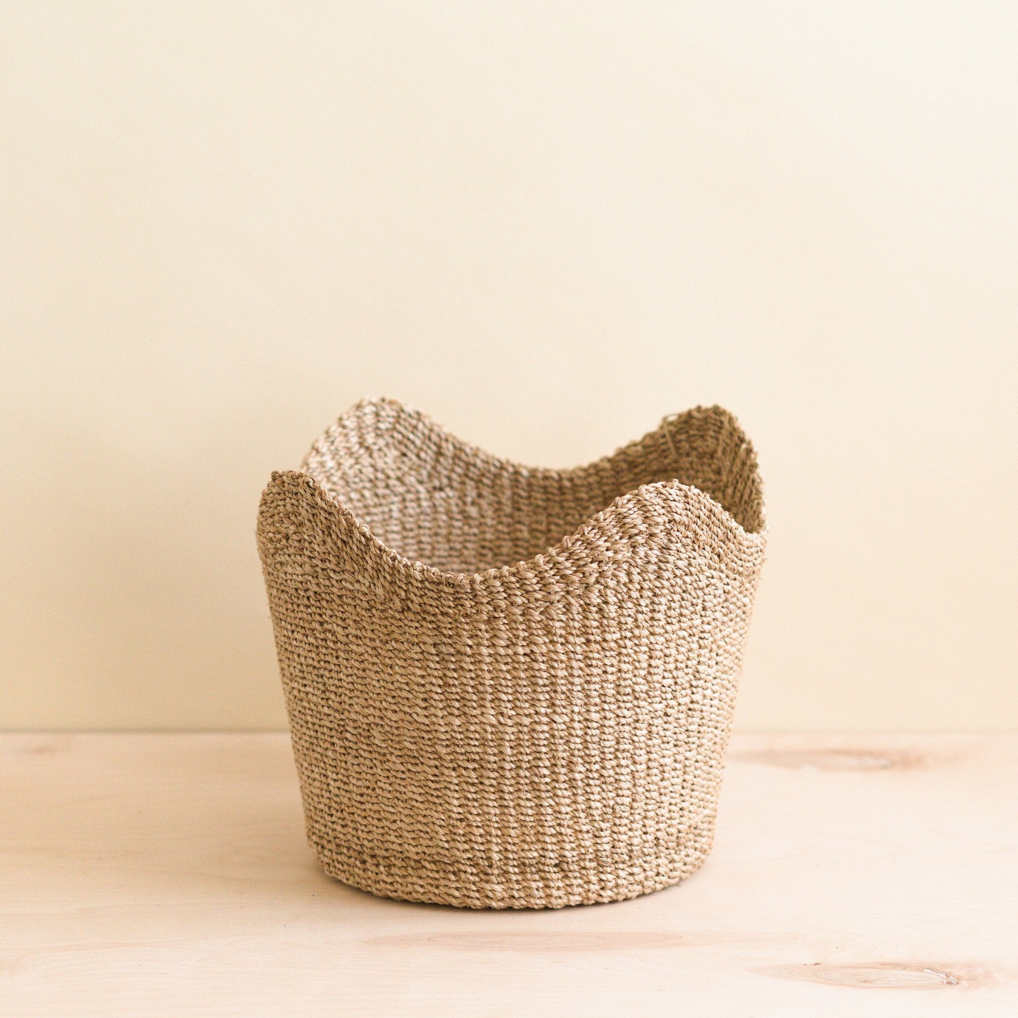 Baskets - Natural Scallop Basket - Planter Basket | LIKHÂ - LIKHÂ