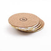 - Blocked Nude Mother-of-Pearl Coasters | LIKHA - LIKHÂ