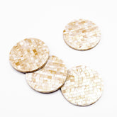 - Blocked Nude Mother-of-Pearl Coasters | LIKHA - LIKHÂ