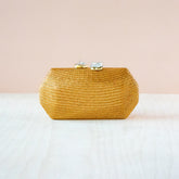 Clutches - Camel Clutch Bag - Woven Clutch Purse | LIKHA - LIKHÂ