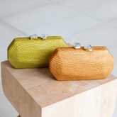 Clutches - Camel Clutch Bag - Woven Clutch Purse | LIKHA - LIKHÂ