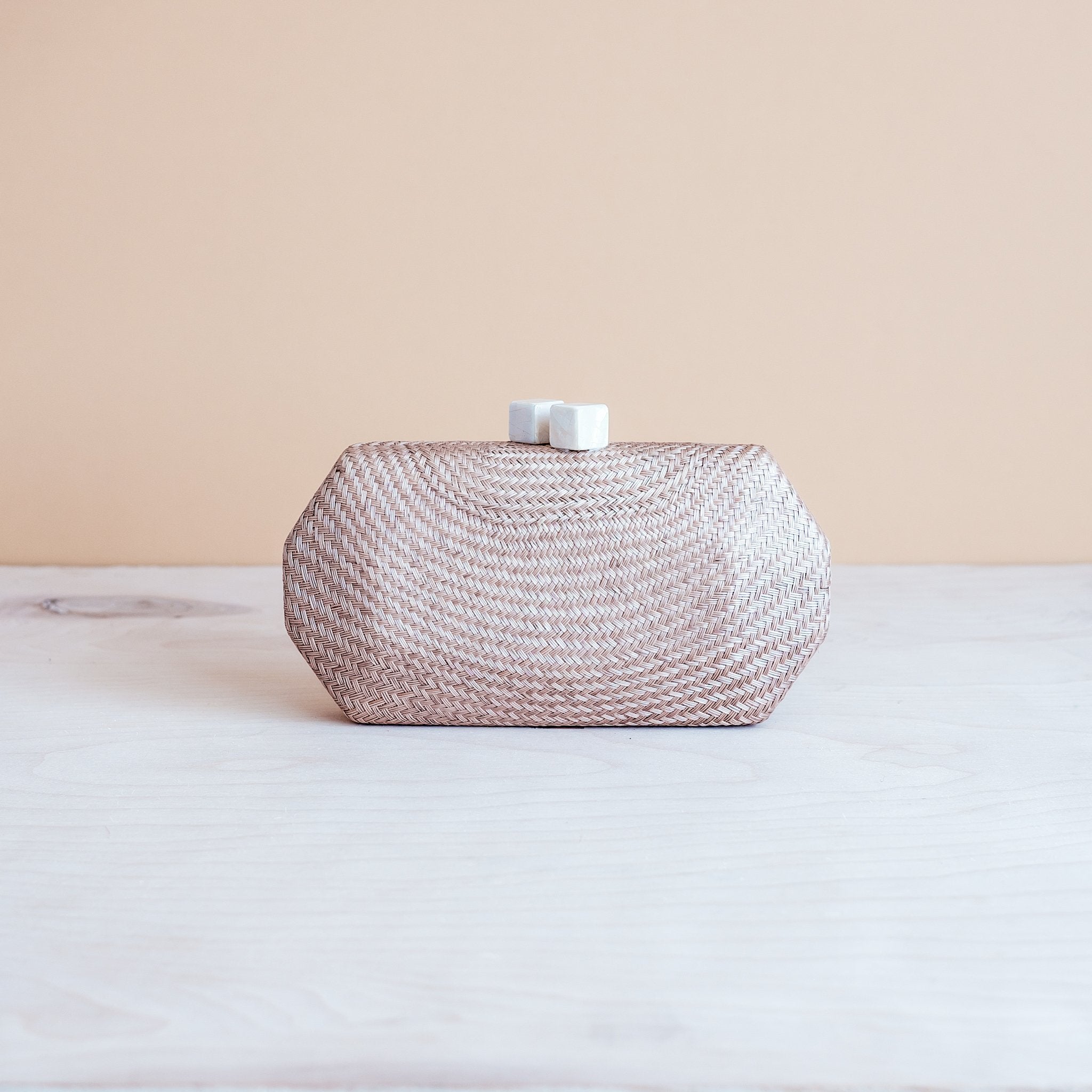 dusty rose clutch bag