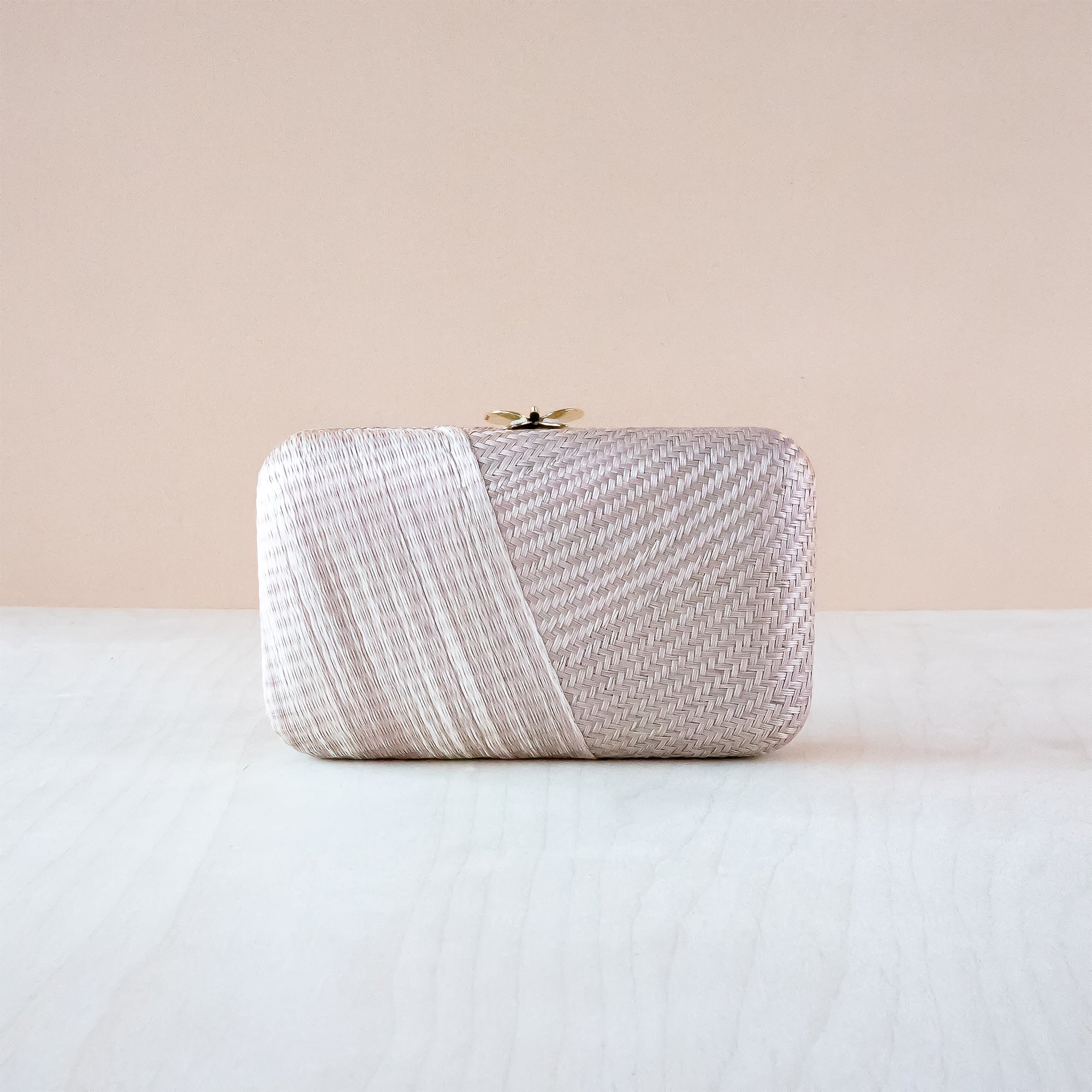 Clutches - Dusty Rose Kimono Clutch Purse - Handwoven Straw Bag | LIKHA - LIKHÂ