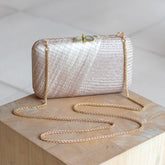 Clutches - Dusty Rose Kimono Clutch Purse - Handwoven Straw Bag | LIKHA - LIKHÂ