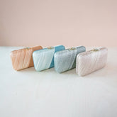 Clutches - Misty Grey Kimono Woven Purse - Handcrafted Clutches | LIKHA - LIKHÂ