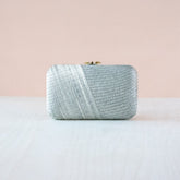Clutches - Misty Grey Kimono Woven Purse - Handcrafted Clutches | LIKHA - LIKHÂ