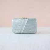 Clutches - Misty Grey Kimono Woven Purse - Handcrafted Clutches | LIKHA - LIKHÂ