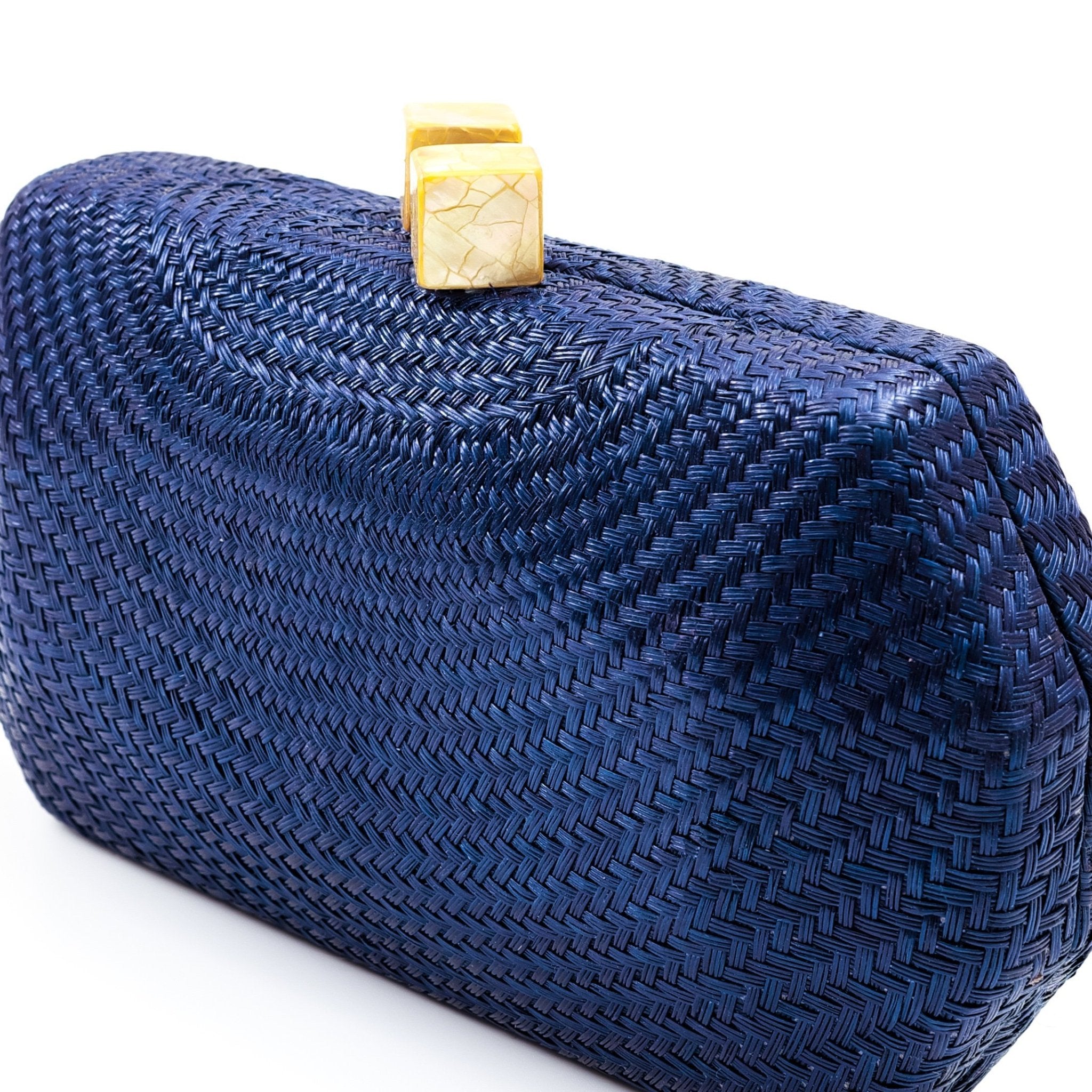 Clutches - Navy Blue Clutch - Handcrafted Clutches | LIKHÂ - LIKHÂ