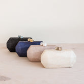 Clutches - Navy Blue Clutch - Handcrafted Clutches | LIKHÂ - LIKHÂ