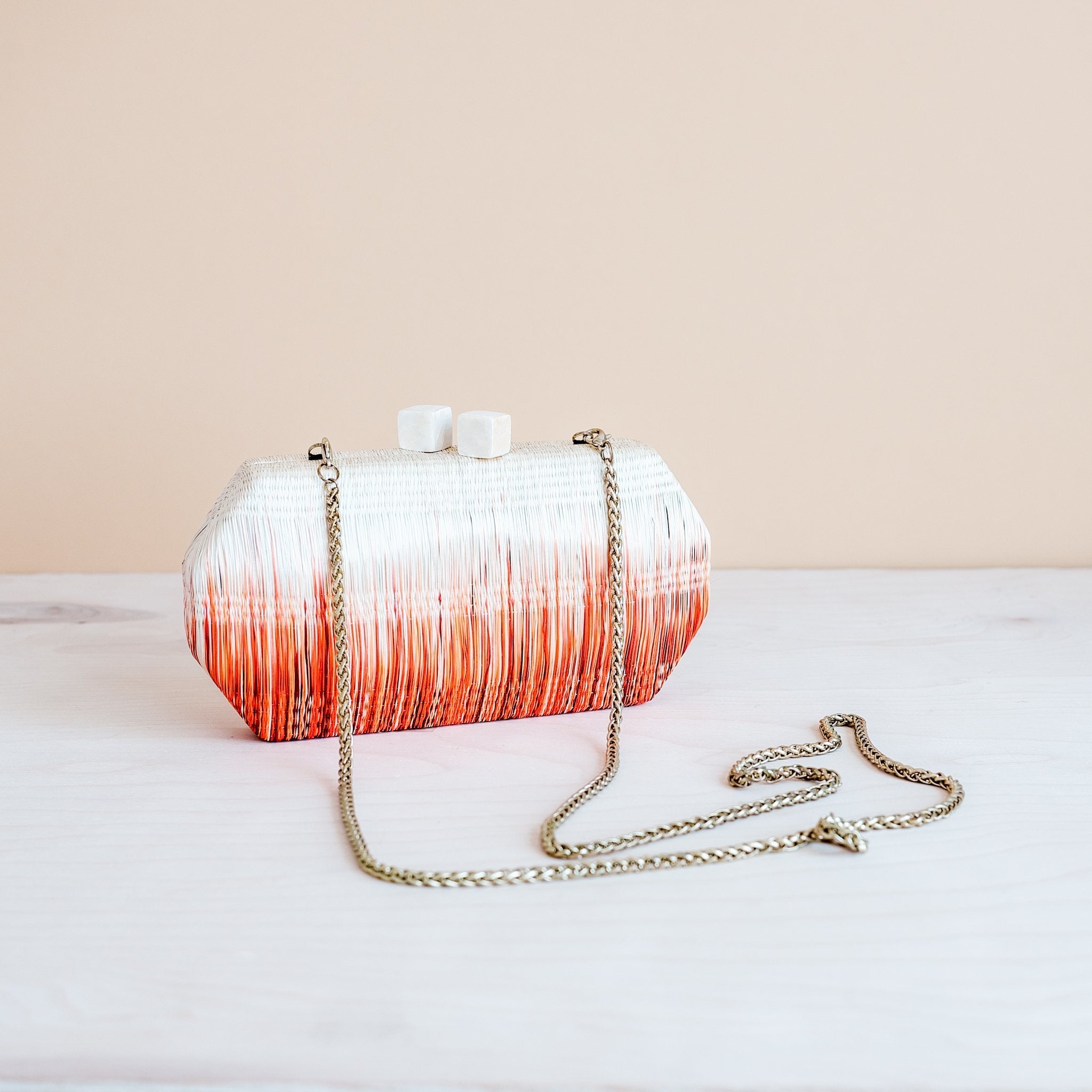 Clutches - Orange Clutch Purse - Handmade Clutch | LIKHÂ - LIKHÂ